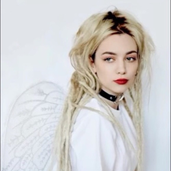 Goth Chrome Heart Choker / Wrapped Layer Bracelet w Black Adjustable Strap NIBag - Picture 12 of 14